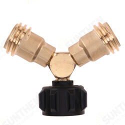 Outdoor Y-Shaped Camping Gas Stove Adapter Propane Refill Cylinder Tank Converter Outdoor Y-Shaped Camping Gas Stove Adapter Propane Refill Cylinder Tank Converter