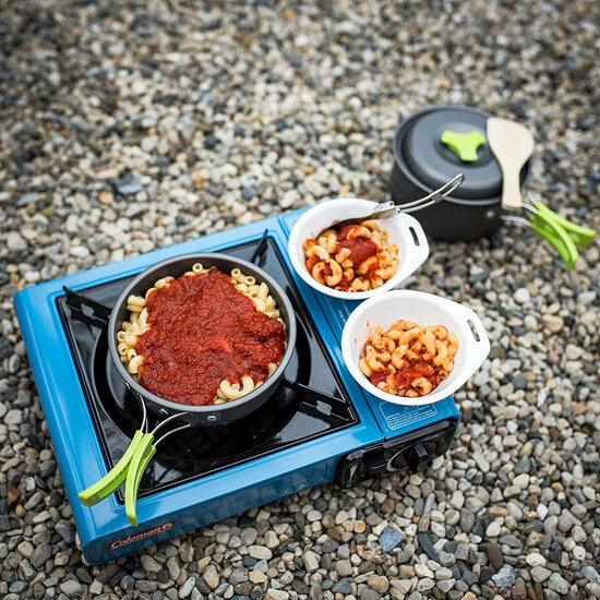 Portable 14pcs Outdoor Camping Cookware Set Hiking Cooking Pot Pan Picnic Set AU