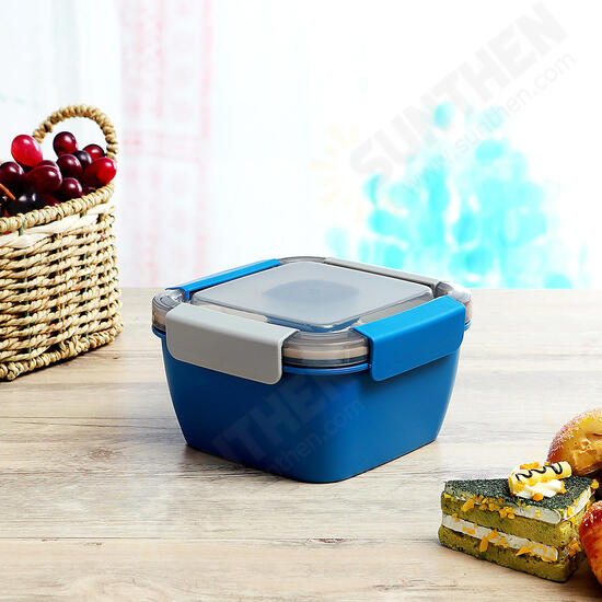 Portable Sealed Divider Bento Lunch Box Container Leak-Proof Food Stroage Case Camping BBQ Tableware