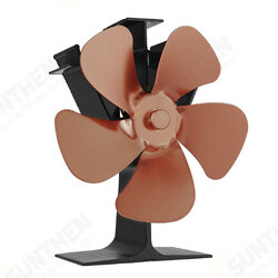 SF204G 5 Blades Fireplace Fan Silent Motors Heat Powered Stove Fan Eco Stove Fan for Gas/Pellet/Wood/Log Stoves