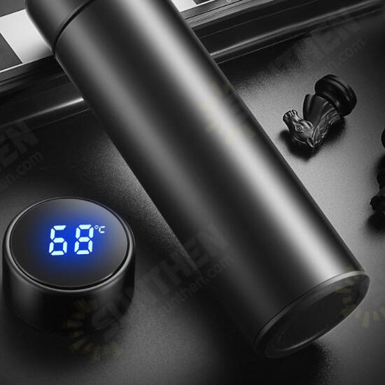 500ml Vacuum thermos LCD Temperature Display Water Bottle Stainless Steel Double Wall Insulated Cup 500ml Vacuum thermos LCD Temperature Display Water Bottle Stainless Steel Double Wall Insulated Cup
