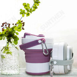 Silicone Folding Coffee Cup Sports Cup Travel Cup Office Retractable Cup with Straw Silicone Folding Coffee Cup Sports Cup Travel Cup Office Retractable Cup with Straw