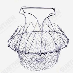 Stainless Steel Foldable Basket Fried Potato Chips Strainer Outdoor BBQ Picnic Storage Baskets Stainless Steel Foldable Basket Fried Potato Chips Strainer Outdoor BBQ Picnic Storage Baskets