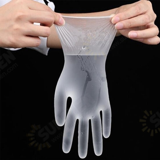 100*Pcs Disposable PVC BBQ Gloves Waterproof Anti-Infection Safety Glove