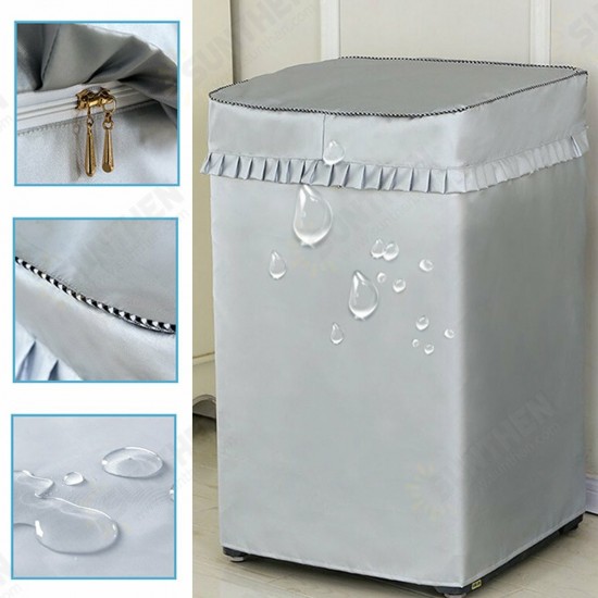 Washing Machine Dustproof Zipper Cover Turbine Roller Washer Sunscreen Waterproof Protector