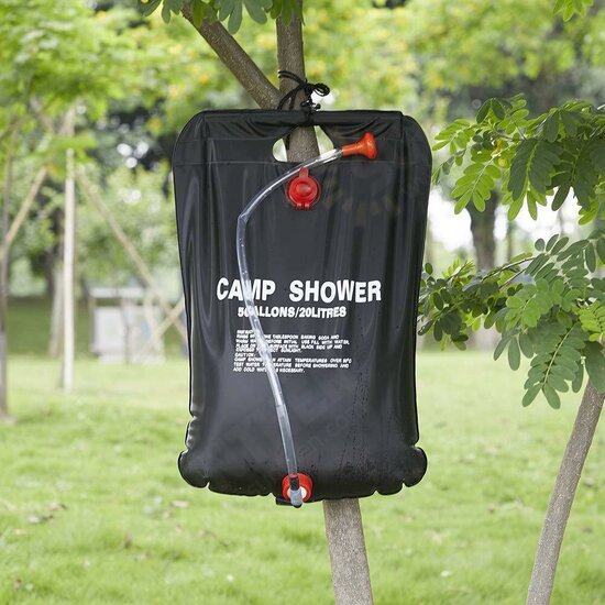 10/20L Outdoor Shower Bag Solar Heating Bathing Bag Removable Hose Folding Portable Hot Water Bag Camping Climbing Travel