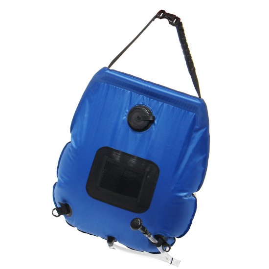 20L Solar Shower Bag Solar Heating Camping Shower Bag Heating Pipe Bag for Summer Beach Climbing Fishing Hiking