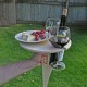 Wooden Outdoor Wine Table Portable Folding Camping Picnic Table With Glass Rack Wine Rack Table Travel Foldable Fruit Table