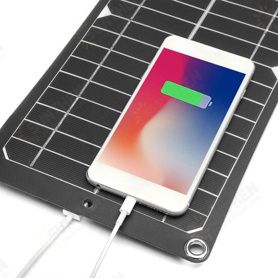 100W 18V Monocrystalline Solar Panel Dual USB Portable Battery Charger Car RV Boat Portable Charger Outdoor Camping Travel