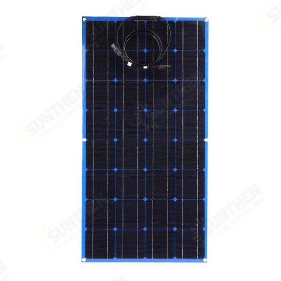 100W 18V Polycrystalline Solar Panel USB/DC Dual Output Battery Charger Portable Camping Travel