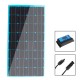 100W 18V Polycrystalline Solar Panel USB/DC Dual Output Battery Charger Portable Camping Travel