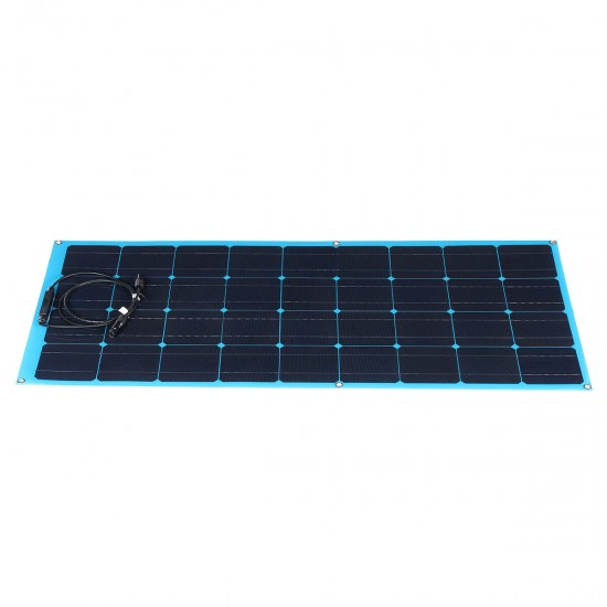 100W 18V Solar Panel Monocrystalline Semi-flexible Battery Charger Outdoor Camping Travel