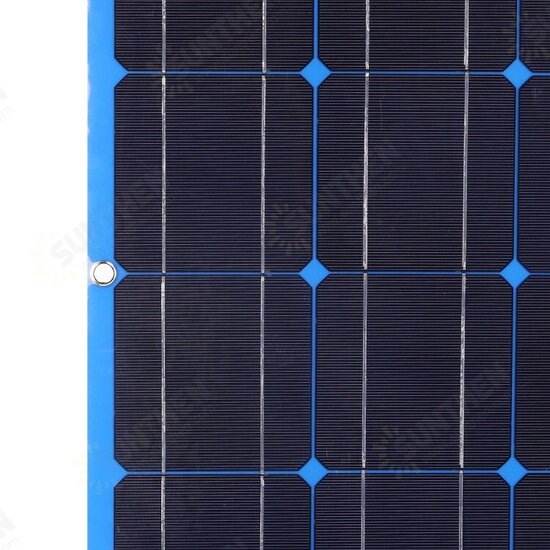 100W 18V Solar Panel Monocrystalline Semi-flexible Battery Charger Outdoor Camping Travel