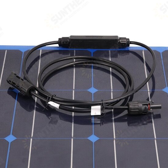 100W 18V Solar Panel Monocrystalline Semi-flexible Battery Charger Outdoor Camping Travel