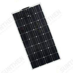 100W 18V Solar Panel l 1.5m Cable 5400Pa Pressure Mono-crystalline Semi-flexible Panel Power Bank