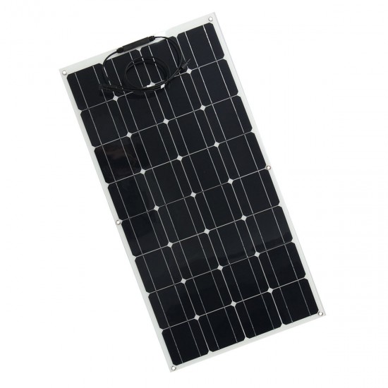 100W 18V Solar Panel l 1.5m Cable 5400Pa Pressure Mono-crystalline Semi-flexible Panel Power Bank