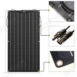 100W 18V TPT Solar Panel High Efficiency Monocrystalline Solar Charger DIY Connector Battery Charger Outdoor Camping Travel 100W 18V TPT Solar Panel High Efficiency Monocrystalline Solar Charger DIY Connector Battery Charger Outdoor Camping Travel
