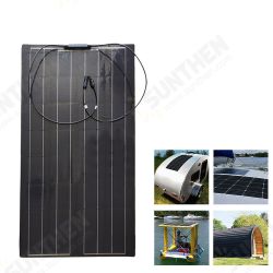 100W 18V TPT Solar Panel High Efficiency Solar Charger DIY Connector Battery Charger Outdoor Camping Travel