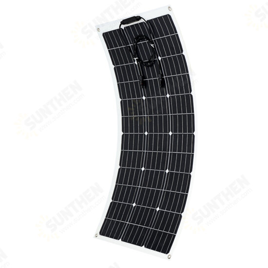 100W Solar Panel Monocrystalline DIY Connector Charger High Efficiency Power Generator Camping Car Boat Home