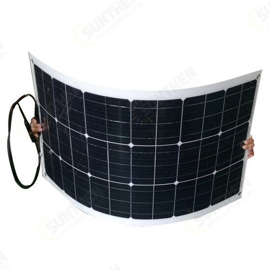 100W Solar Panel Monocrystalline DIY Connector Charger High Efficiency Power Generator Camping Car Boat Home