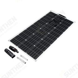 100W Solar Panel Monocrystalline DIY Connector Charger High Efficiency Power Generator Camping Car Boat Home 100W Solar Panel Monocrystalline DIY Connector Charger High Efficiency Power Generator Camping Car Boat Home