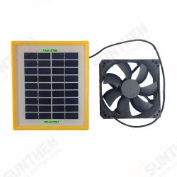 10V 20W Outdoor Solar Power Panel + Exhaust Fan High Conversion Solar Panel for Greenhouse RV Camping Tent 10V 20W Outdoor Solar Power Panel + Exhaust Fan High Conversion Solar Panel for Greenhouse RV Camping Tent
