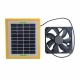 10V 20W Outdoor Solar Power Panel + Exhaust Fan High Conversion Solar Panel for Greenhouse RV Camping Tent