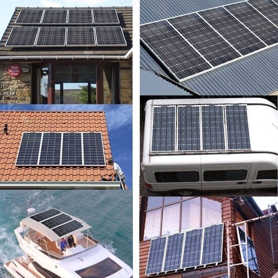 150W Solar Panel Flexible Portable Battery Charger Monocrystalline Solar Cell Outdoor Camping Travel