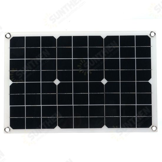 18V 100W Solar Panel Portable Solar Power Bank for Outdoors Camping Boat Smartphones Battery Chargers Cells Emergency Power