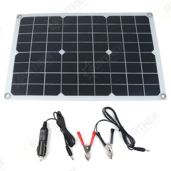 18V 100W Solar Panel Portable Solar Power Bank for Outdoors Camping Boat Smartphones Battery Chargers Cells Emergency Power