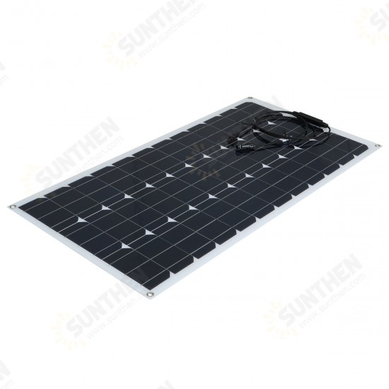 2 Pcs 100W 18V Solar Panel RV Car Boat Battery Charger Power Portable Outdoor Camping Travel Home