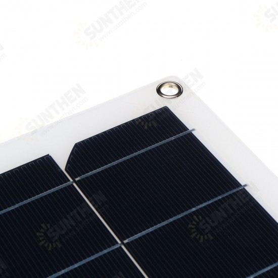 2 Pcs 100W 18V Solar Panel RV Car Boat Battery Charger Power Portable Outdoor Camping Travel Home