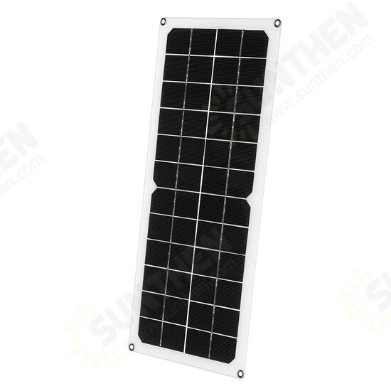 30W 12V Solar Panel DC 5V USB Power Battery Charger Portable Outdoor Camping Travel