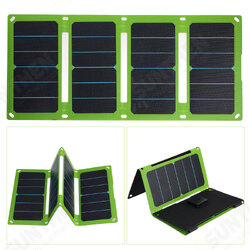 38W/50W 5V/12V Foldable Solar Panel Charger ETFE Handbag Solar Power Bank Emergency Power Supply for Outdoor Camping Hiking Backpacking 38W/50W 5V/12V Foldable Solar Panel Charger ETFE Handbag Solar Power Bank Emergency Power Supply for Outdoor Camping Hiking Backpacking