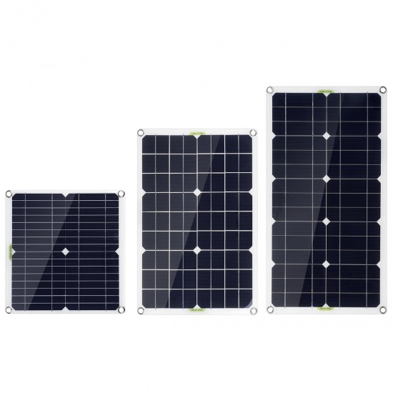 50W Solar Panel Kit 18V Battery Charger 10/20/30/40/50A Controller DC/USB/TYPE-C For Outdoor Camping Accessories