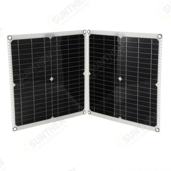 50W Solar Power System Inverter Kit Solar Panel Battery Charger Complete Controller Home Grid Camp Phone