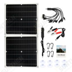 50W Solar Power System Inverter Kit Solar Panel Battery Charger Complete Controller Home Grid Camp Phone 50W Solar Power System Inverter Kit Solar Panel Battery Charger Complete Controller Home Grid Camp Phone