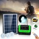 5W Solar Panel Kit DC System Energy Electricity Charge Power 3 LED Bulbs Light Indoor Outdoor Power Bank