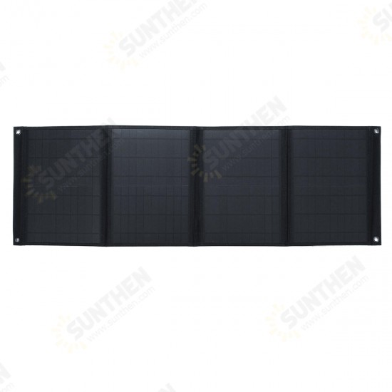 60W 5V/12V Foldable Solar Panel Charger Dual USB Ports Battery Charging Outdoor Camping