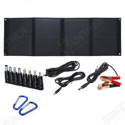 60W 5V/12V Foldable Solar Panel Charger Dual USB Ports Battery Charging Outdoor Camping 60W 5V/12V Foldable Solar Panel Charger Dual USB Ports Battery Charging Outdoor Camping