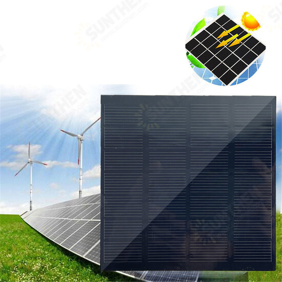 6V 3W Solar Panel Portable Monocrystalline Battery Charger Power Outdoor Camping Travel