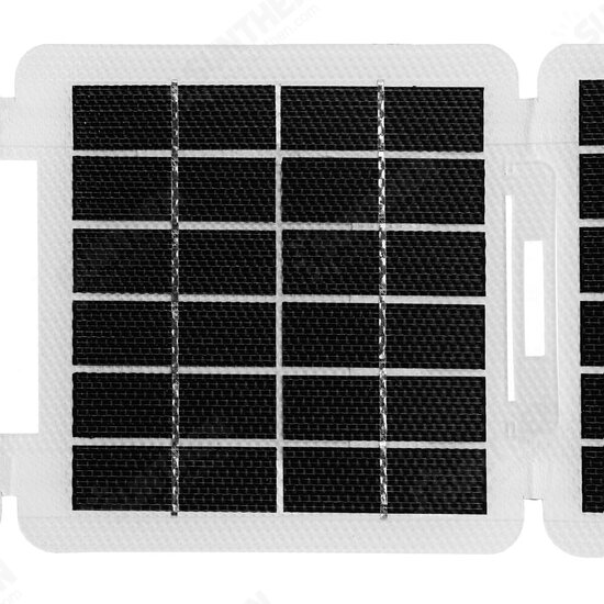 7W Foldable Solar Panel USB Output Port Portable Monocrystalline Charging Panel Outdoor Camping Emergency Charging Kit