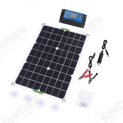 80W Solar Panel Kit Battery Charger Power Bank Camping Travel Generator with Controller 80W Solar Panel Kit Battery Charger Power Bank Camping Travel Generator with Controller