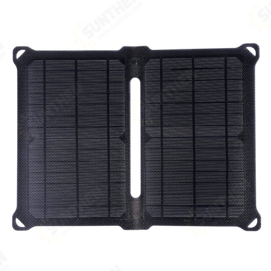 Foldable Solar Charger Waterproof ETFE Monoctrystalline Solar Panel Dual USB Ports Outdoor Camping Charger for Yacht RV Car Boat