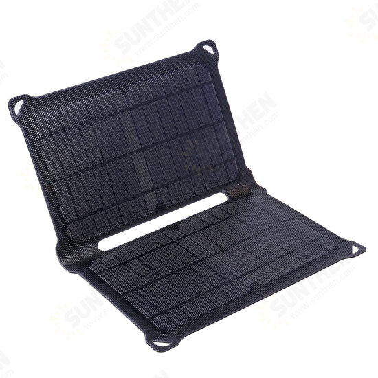 Foldable Solar Charger Waterproof ETFE Monoctrystalline Solar Panel Dual USB Ports Outdoor Camping Charger for Yacht RV Car Boat