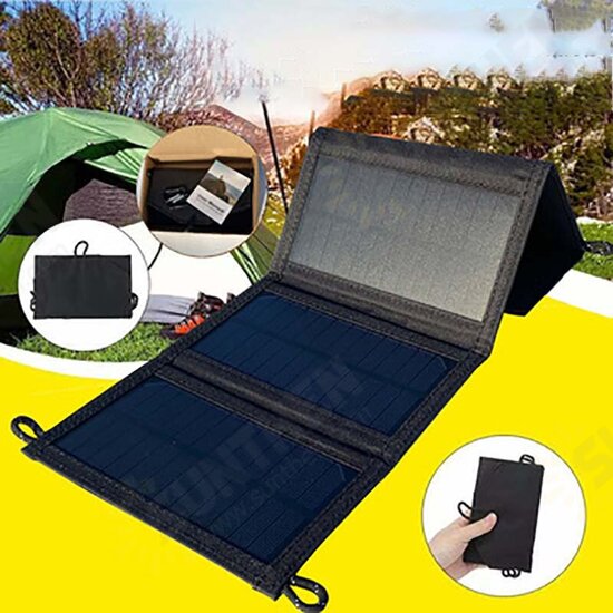 10W 5V Solar Charger Solar Panel Waterproof Foldable Solar Pack For Mobile Phone Outdoor Hiking Camping