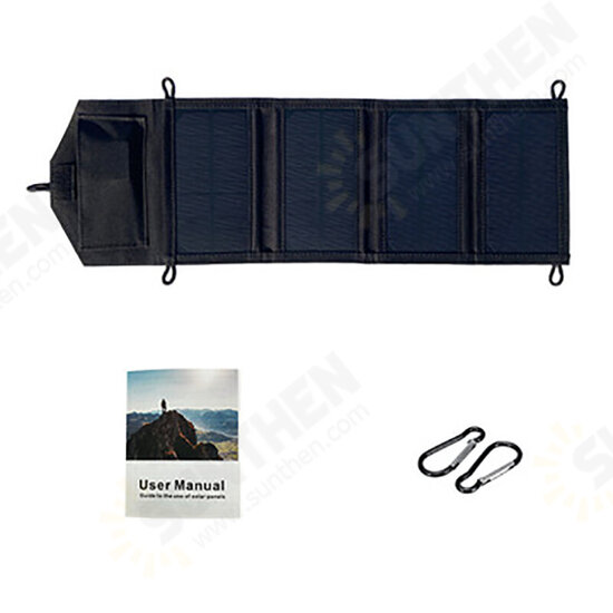 10W 5V Solar Charger Solar Panel Waterproof Foldable Solar Pack For Mobile Phone Outdoor Hiking Camping