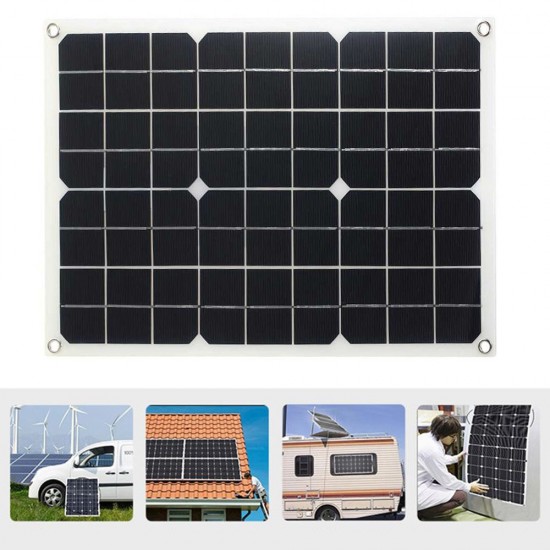 8000W Solar Inverter Kit 1300W Solar Power SystemwITH 18W Solar Panel 30A Solar Controller for Camping Travel
