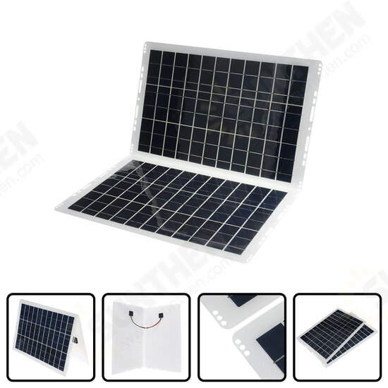 Portable Solar Panel Kit 10A/30A/60A/100A USB Battery Charger for Outdoor Camping Travel Caravan Van Boat