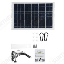 Portable Solar Panel Kit 10A/30A/60A/100A USB Battery Charger for Outdoor Camping Travel Caravan Van Boat Portable Solar Panel Kit 10A/30A/60A/100A USB Battery Charger for Outdoor Camping Travel Caravan Van Boat